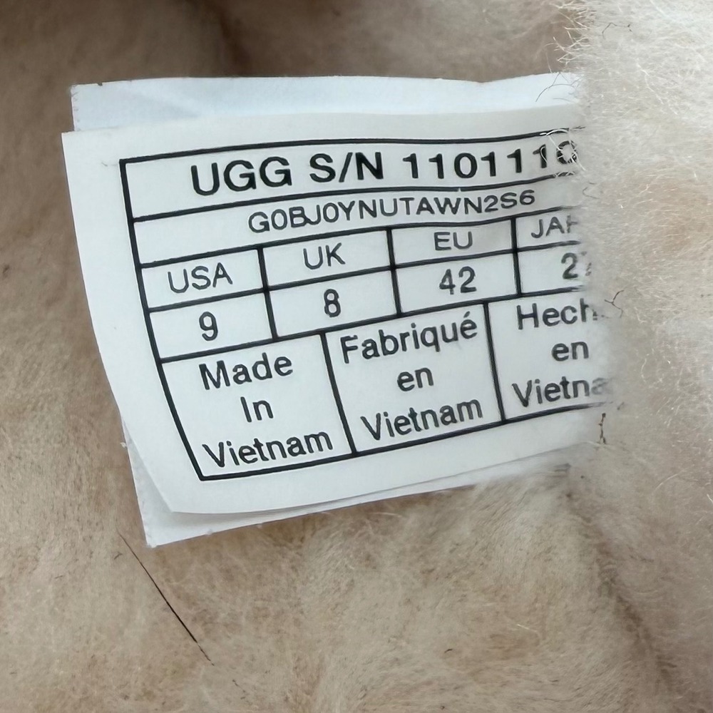 UGG Australia Men's Slippers Dark Gray Suede Shearling Lined Moc Toe Size 9 - Picture 2 of 10